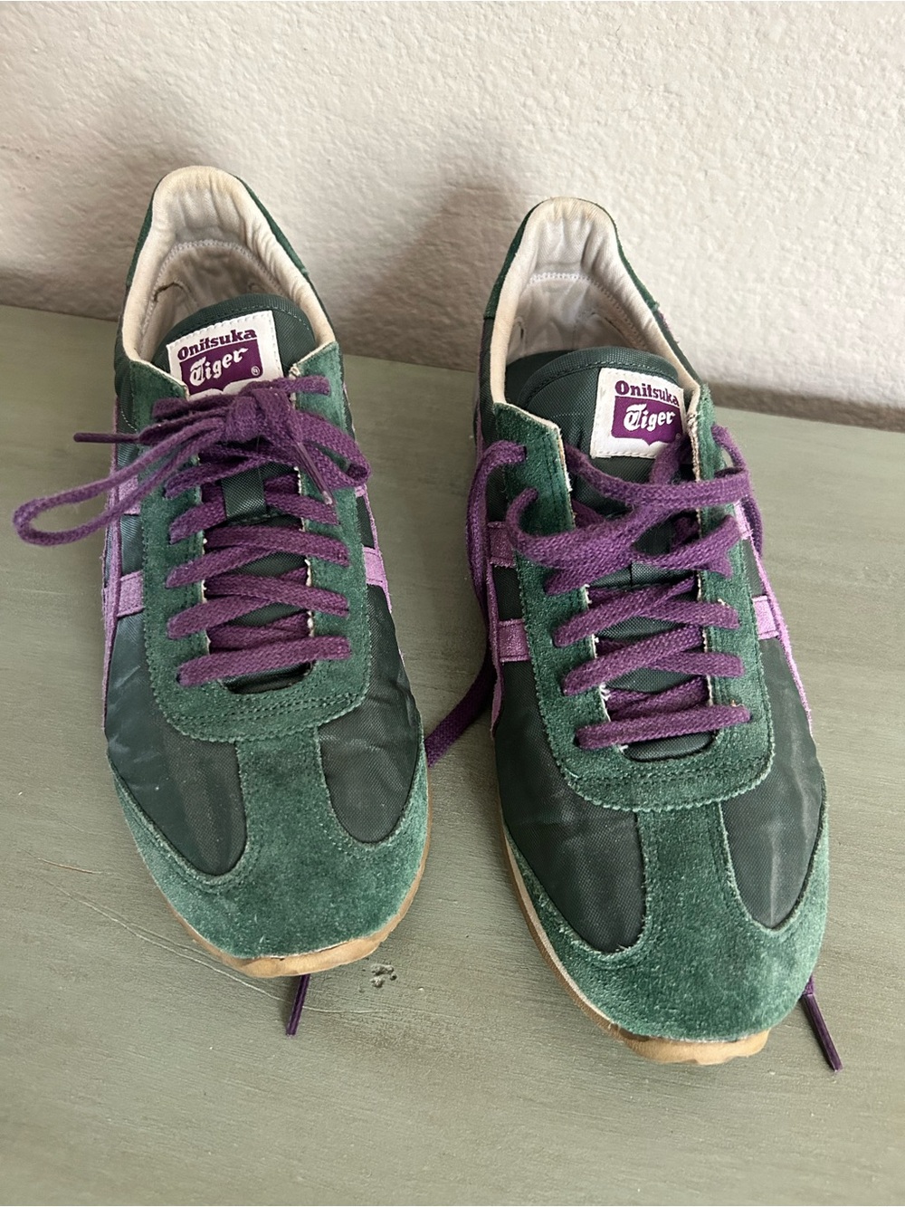 Onitsuka Tiger by Asics Green & Purple Corsair Sneakers